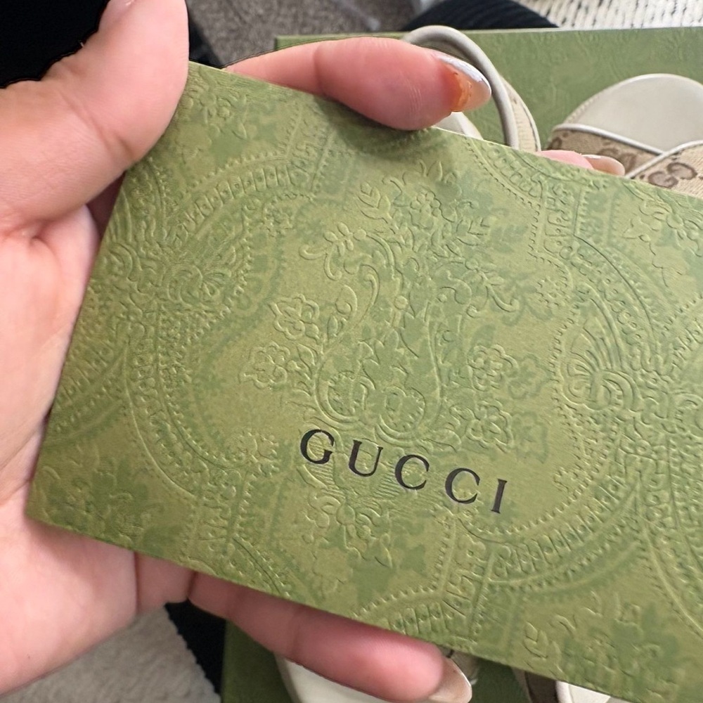 Gucci heels platform brand new